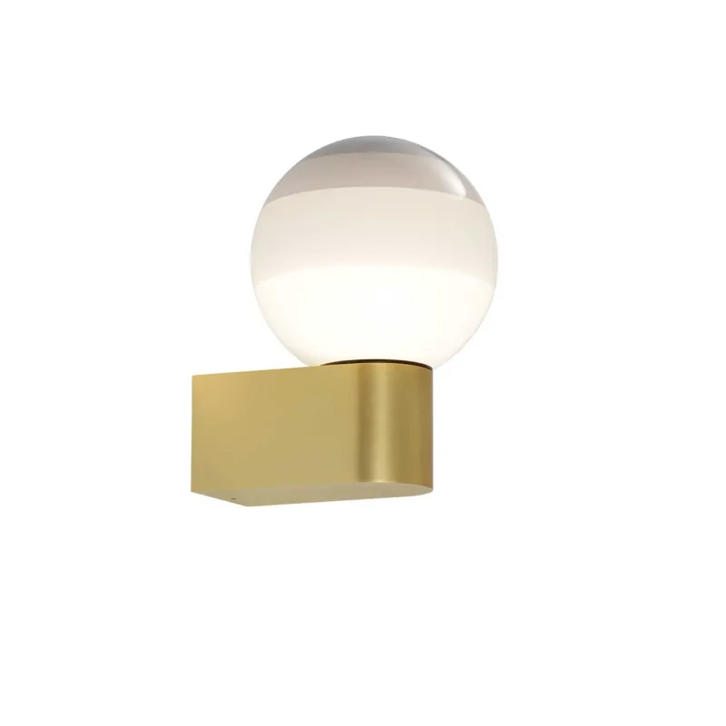 Hot Dipping Light A1-13 væglampe, Off white/børstet messing Glas Lamper|Entre Lamper