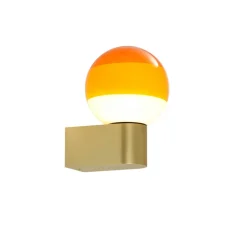 Hot Dipping Light A1-13 væglampe, Rav/børstet messing Glas Lamper|Entre Lamper