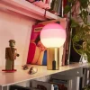 Clearance Dipping Light Batteri Bordlampe, Pink Glas Lamper|Transportable Lamper