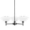 Sale DL20 lysekrone, opal/krom Hvide Lamper|Glas Lamper
