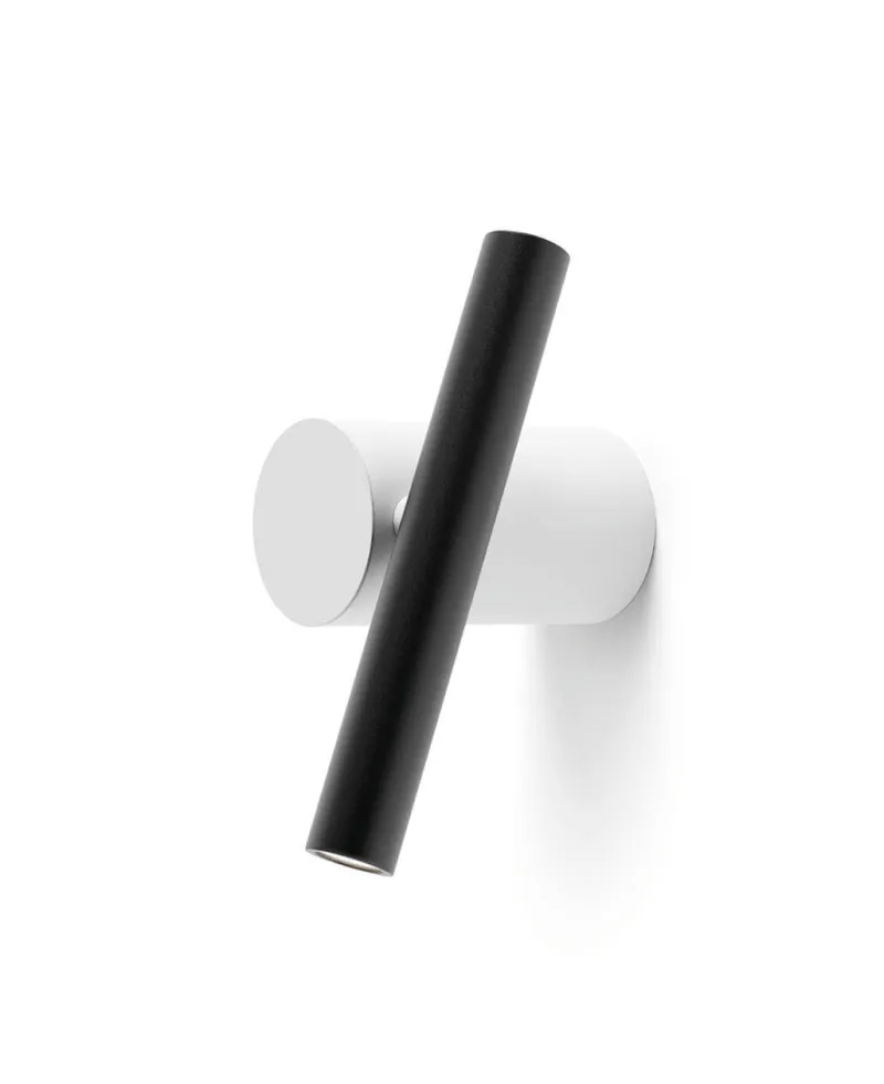 Outlet Doi væglampe / loftlampe, hvid/sort Entre Lamper|Væglamper