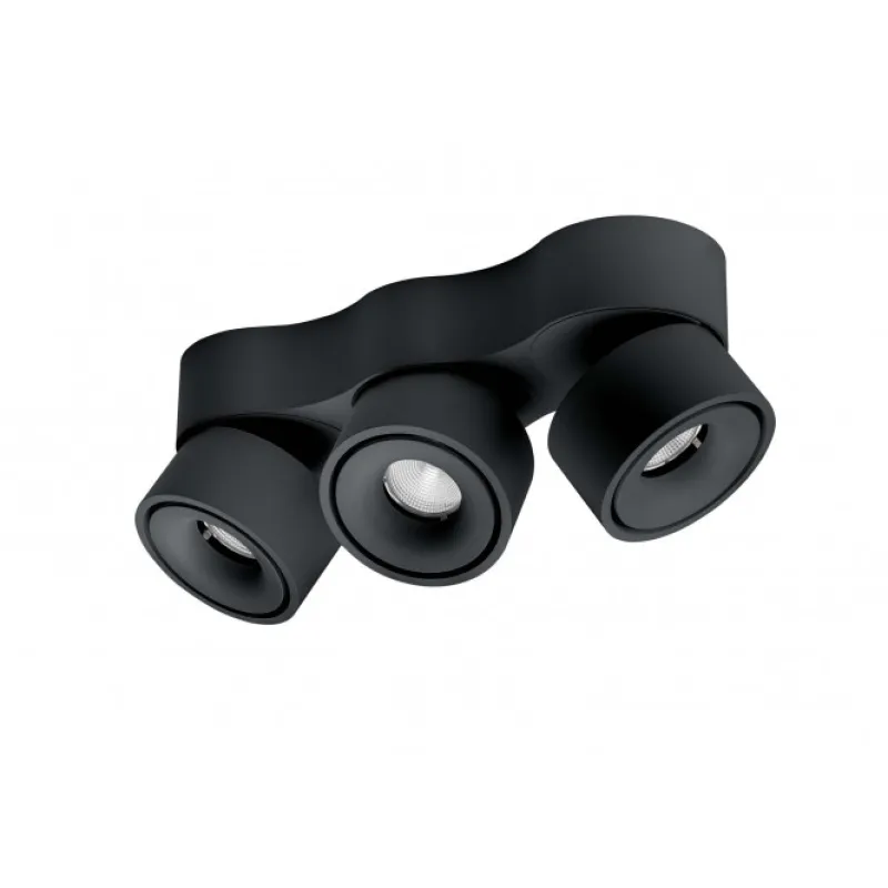 Clearance Easy W3100 Build On LED spot, sort m. ledningshul Sorte Væglamper|Spotlampe
