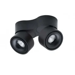 Sale Easy W275 Mini Build On Dobbelt LED, sort Sorte Væglamper|Spotlampe