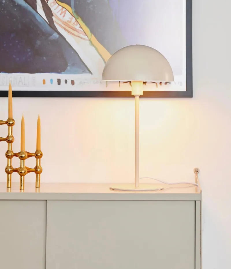 Outlet Ellen 20 bordlampe, beige Skrivebordslamper|Lamper Til Sofabord