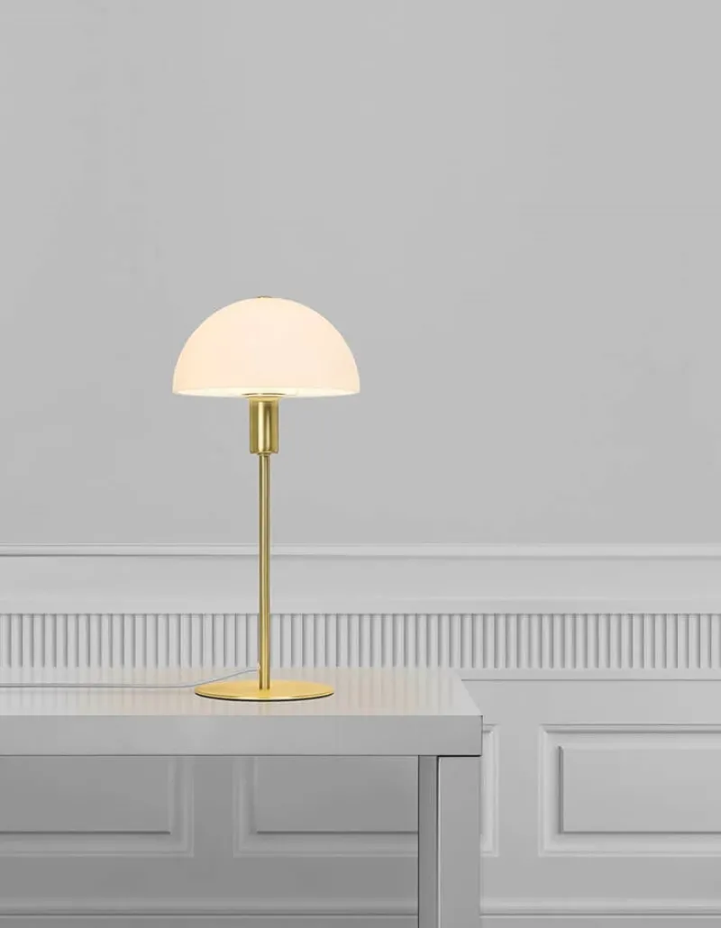 Online Ellen 20 bordlampe, messing/opal Messinglamper|Hvide Lamper