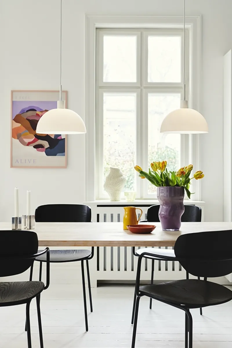 Sale Ellen 30 pendel, opal hvid Hvide Lamper|Spisebordslamper