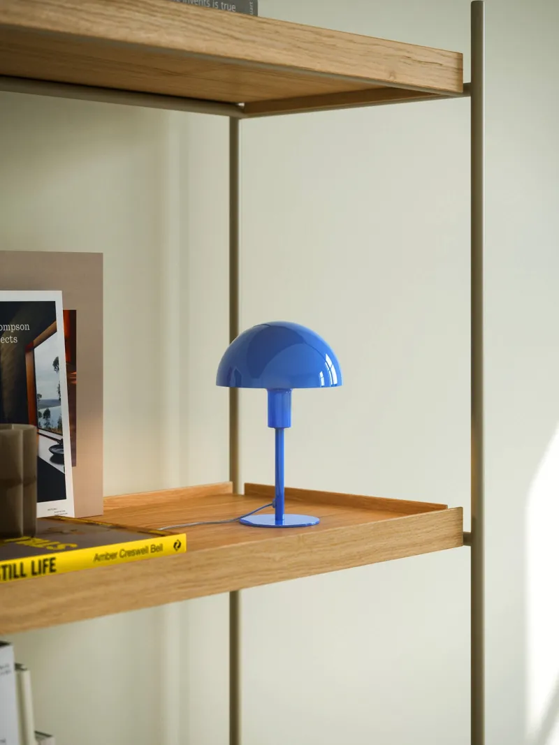 Clearance Ellen Mini bordlampe, blå Lamper Til Sofabord|Lamper Til Natbord