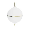 Eternal Moonlight pendel large m/hvid ledning, opal/messing Messinglamper|Hvide Lamper