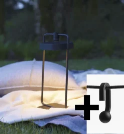 New Flai sæt, lille 1 (lanterne + krog) Bordlamper|Batteri-Lamper