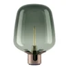 Discount Flar large bordlampe, terra/turquoise Glas Lamper|Skrivebordslamper