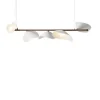 Clearance Florii 5 pendel, mørk bronze/hvid Hvide Lamper|Glas Lamper