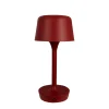 Clearance Flow LED bordlampe / batterilampe, mørkerød Transportable Lamper|Terrasselamper
