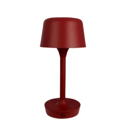 Clearance Flow LED bordlampe / batterilampe, mørkerød Transportable Lamper|Terrasselamper