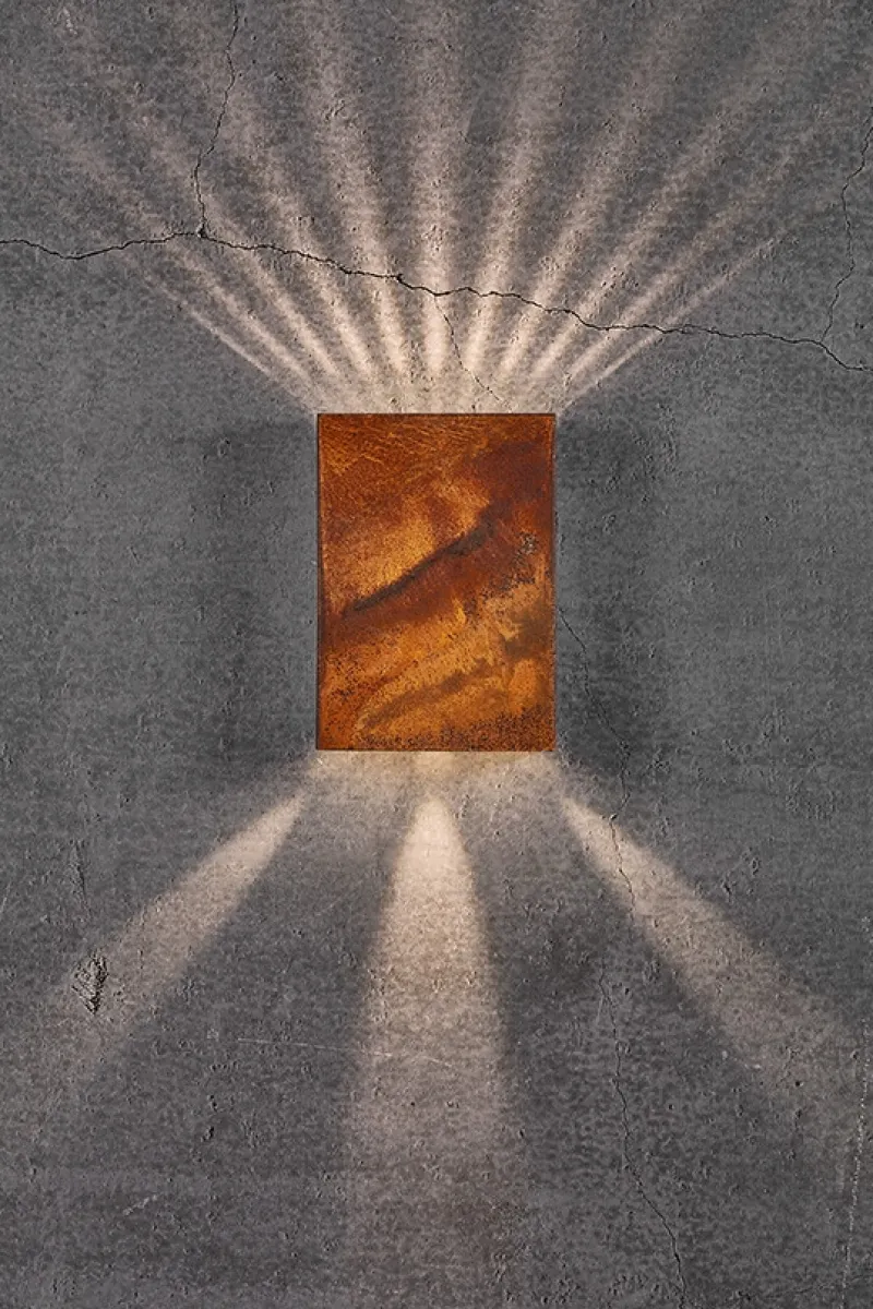 Sale Fold 15 udendørs væglampe LED, corten Væglamper|Udendørslamper