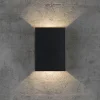 Fold 15 udendørs væglampe LED, sort Sorte Væglamper|Væglamper