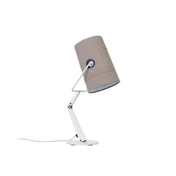 Fork bordlampe, ivory/grå Bordlamper
