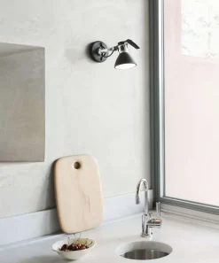 New Fortebraccio Ø11 væglampe / loftlampe, sort Sorte Væglamper|Læselamper