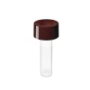 Hot Fleur bordlampe / batterilampe, bourgogne rød Transportable Lamper|Lamper Til Sofabord
