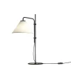 Discount Funiculi S Fabric bordlampe, sort/hvid Kontorlamper|Bordlamper
