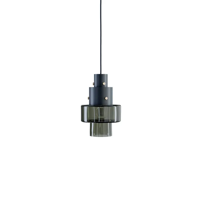 Gask pendel, sort/grøn Glas Lamper|Pendler