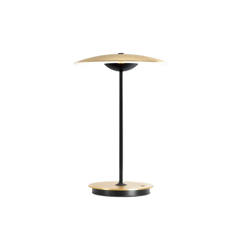 Sale Ginger 20 M batteri bordlampe, messing/hvid Messinglamper|Transportable Lamper
