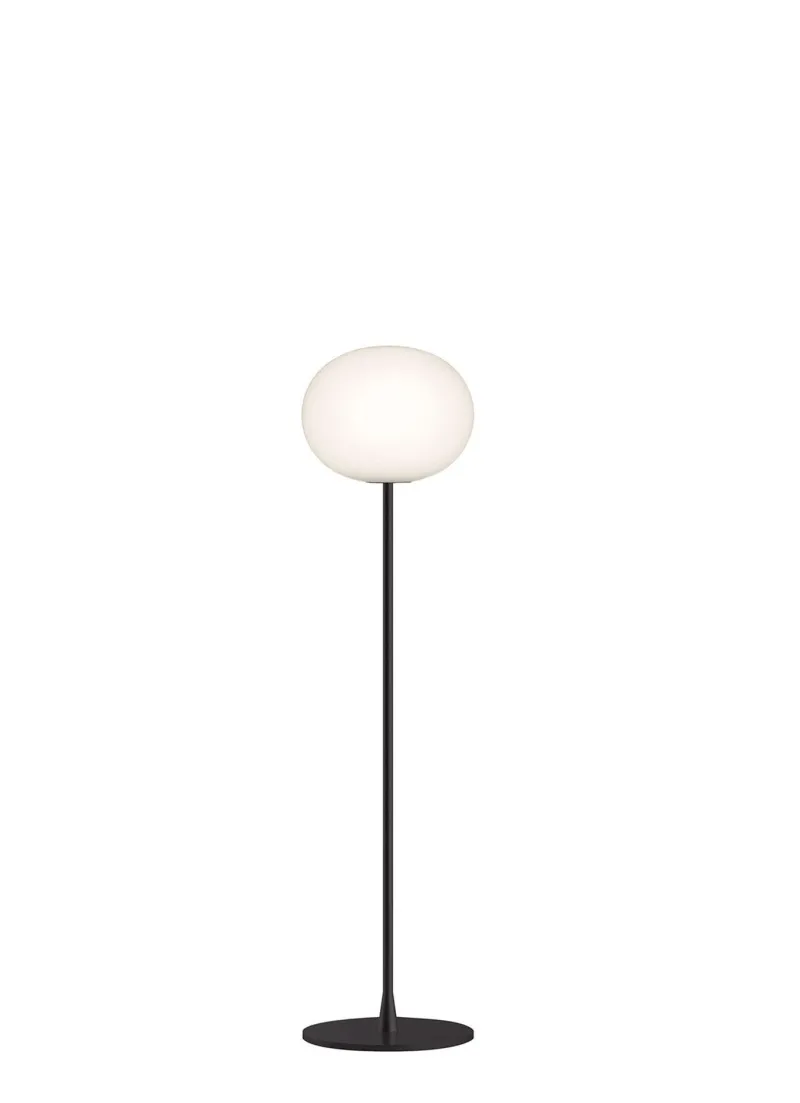 Glo-Ball F1 standerlampe, sort Glas Lamper|Standerlamper