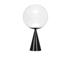 Discount Globe Fat bordlampe, opal/sort Lamper Til Sofabord|Lamper Til Reol
