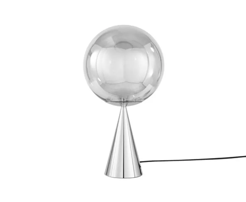 New Globe Fat bordlampe, sølv/sølv Lamper Til Sofabord|Lamper Til Reol