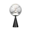 Outlet Globe Fat bordlampe, sølv/sort Lamper Til Sofabord|Lamper Til Reol