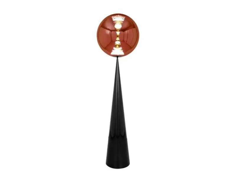 New Globe Fat gulvlampe, kobber/sort Standerlamper|Gulvlamper