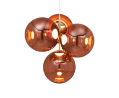 Discount Globe lysekrone small, kobber Spisebordslamper|Moderne Lysekrone