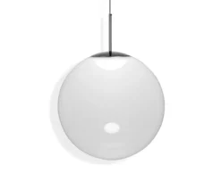 New Globe pendel Ø50, opal Hvide Lamper|Spisebordslamper