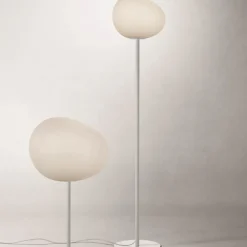 Online Gregg media gulvlampe, hvid/hvid Hvide Lamper|Glas Lamper
