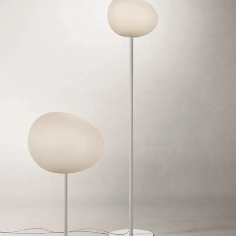 Online Gregg media gulvlampe, hvid/hvid Hvide Lamper|Glas Lamper