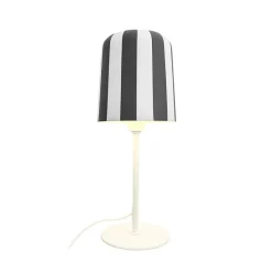 Discount Gry bordlampe, grå/hvid Børn Lamper Til Reol|Lamper Til Natbord