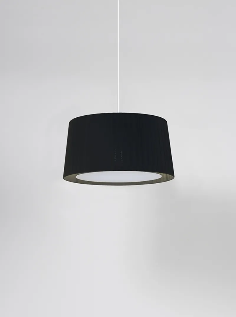 Outlet GT6 pendel Ø45, sort m/hvidt ophæng Spisebordslamper|Entre Lamper