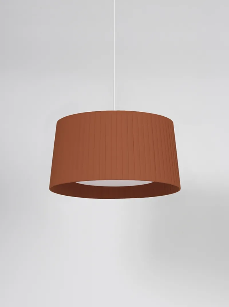 Clearance GT5 pendel Ø62, terracotta m/hvidt ophæng Spisebordslamper|Entre Lamper