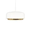 Hazel mini pendel, hvid/messing Messinglamper|Hvide Lamper