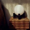 Hito bordlampe / væglampe, sort/opal Sorte Væglamper|Marmor Lamper