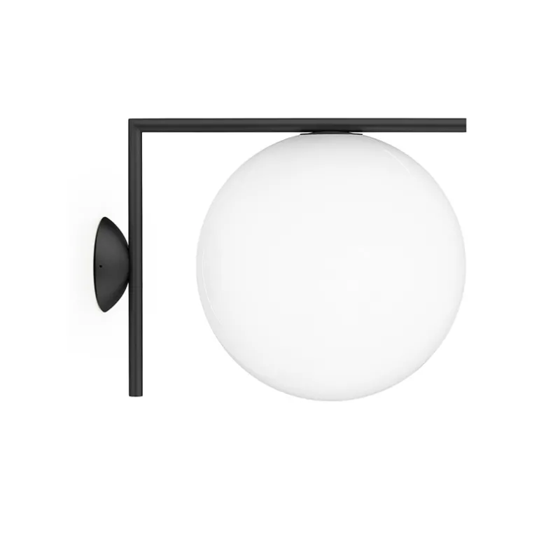 New IC Light C/W2 udendørs væglampe/loftlampe, sort Sorte Væglamper|Glas Lamper