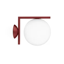 Clearance IC Light C/W1 udendørs væglampe/loftlampe, rød Glas Lamper|Væglamper
