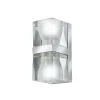 Discount Ice Cube dobbelt væglampe, klar/krom Glas Lamper|Køkkenlamper