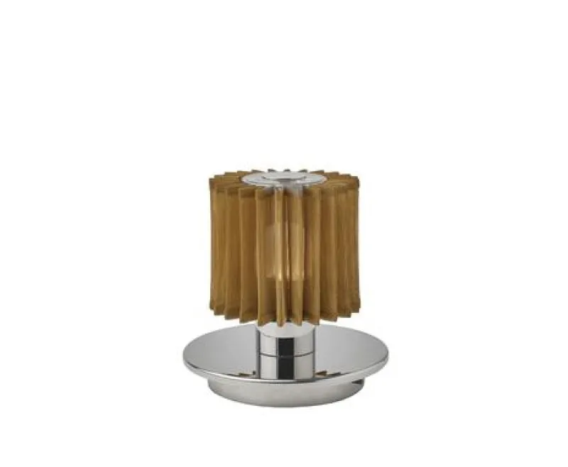Outlet In The Sun 130 batterilampe / bordlampe, sølv/guld Transportable Lamper|Skrivebordslamper