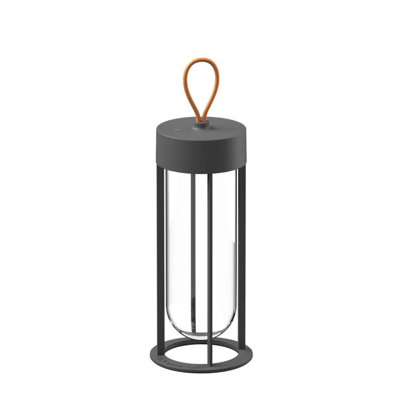 New In Vitro Unplugged udendørs batterilampe, antracit Transportable Lamper|Terrasselamper