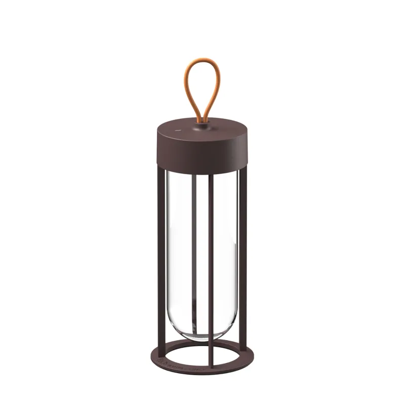 In Vitro Unplugged udendørs batterilampe, deep brown Transportable Lamper|Terrasselamper