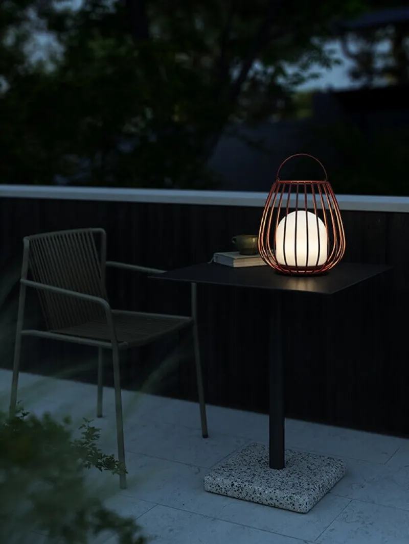 Online Jim To-Go batterilampe, rød Transportable Lamper|Havelamper