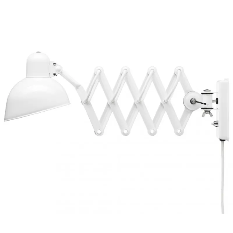 Discount 6718-W væglampe, hvid Hvide Lamper|Sakselamper