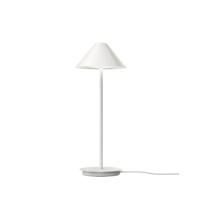 Best Keglen bordlampe m/bordfod, hvid Hvide Lamper|Soveværelseslamper