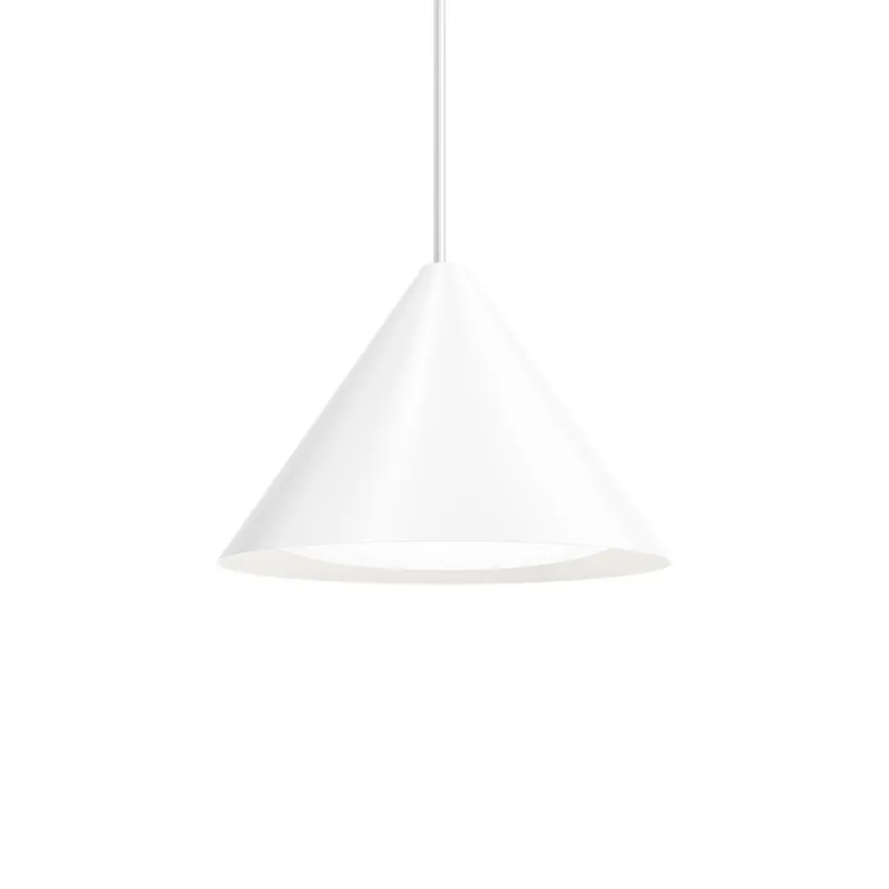 Discount Keglen pendel Ø400, hvid Hvide Lamper|Spisebordslamper