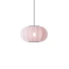 Online Knit-Wit Ø45 oval pendel, lys pink Spisebordslamper|Hængelamper